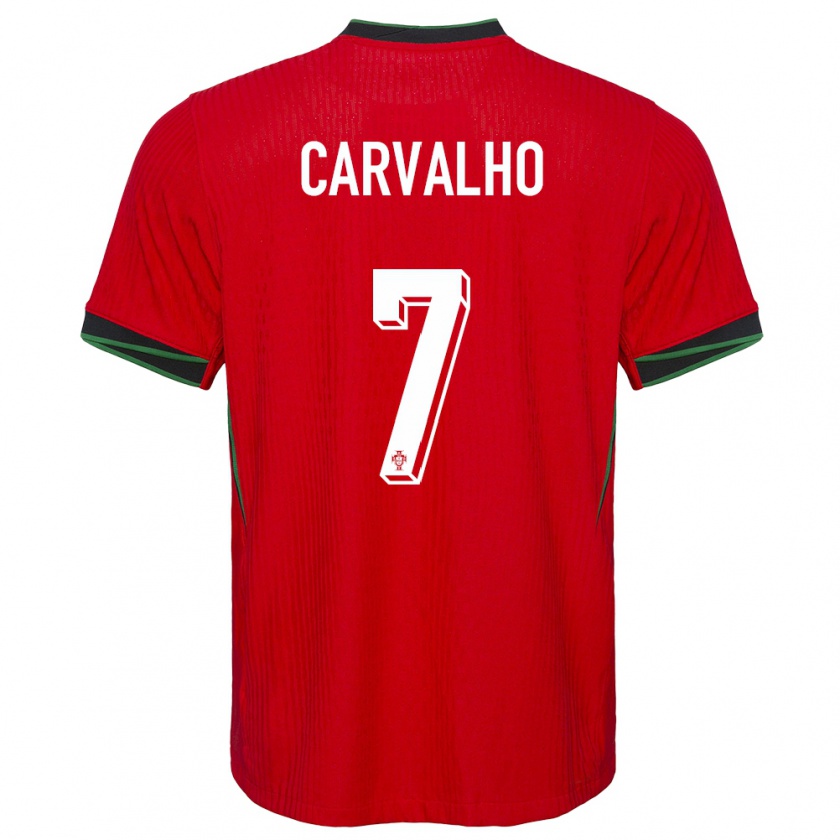 Kandiny Férfi Portugália Fabio Carvalho #7 Piros Hazai Jersey 24-26 Mez Póló Ing