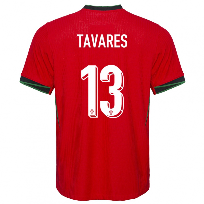 Kandiny Férfi Portugália Nuno Tavares #13 Piros Hazai Jersey 24-26 Mez Póló Ing