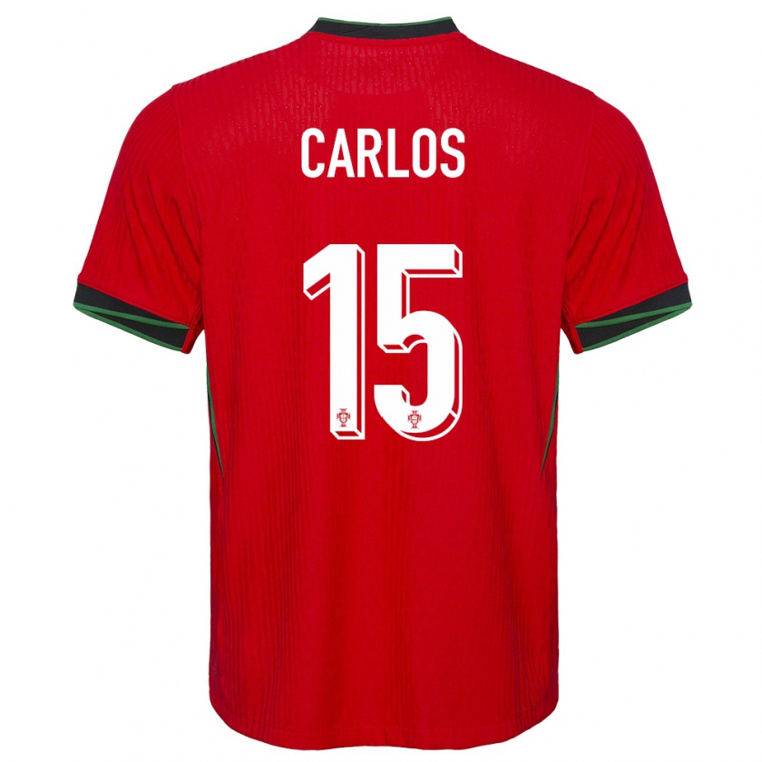 Kandiny Férfi Portugália Ze Carlos #15 Piros Hazai Jersey 24-26 Mez Póló Ing