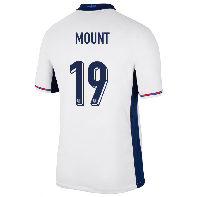 Kandiny Férfi Anglia Mason Mount #19 Fehér Hazai Jersey 24-26 Mez Póló Ing