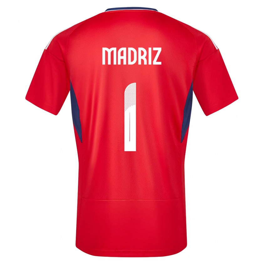 Kandiny Férfi Costa Rica Abraham Madriz #1 Piros Hazai Jersey 24-26 Mez Póló Ing