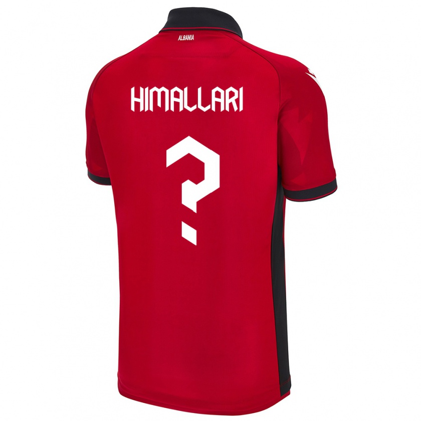 Kandiny Férfi Albania Elson Himallari #0 Piros Hazai Jersey 24-26 Mez Póló Ing