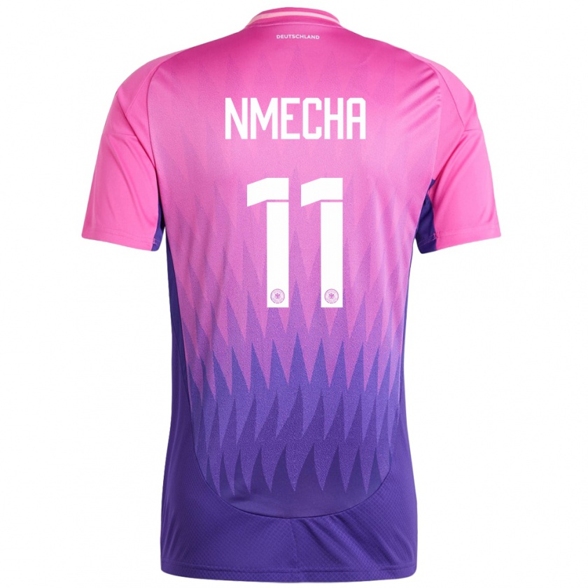 Kandiny Férfi Németország Lukas Nmecha #11 Pink Lila Idegenbeli Jersey 24-26 Mez Póló Ing