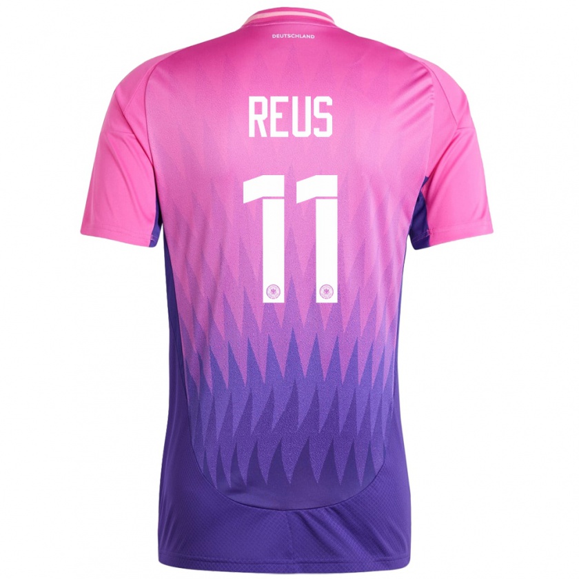 Kandiny Férfi Németország Marco Reus #11 Pink Lila Idegenbeli Jersey 24-26 Mez Póló Ing