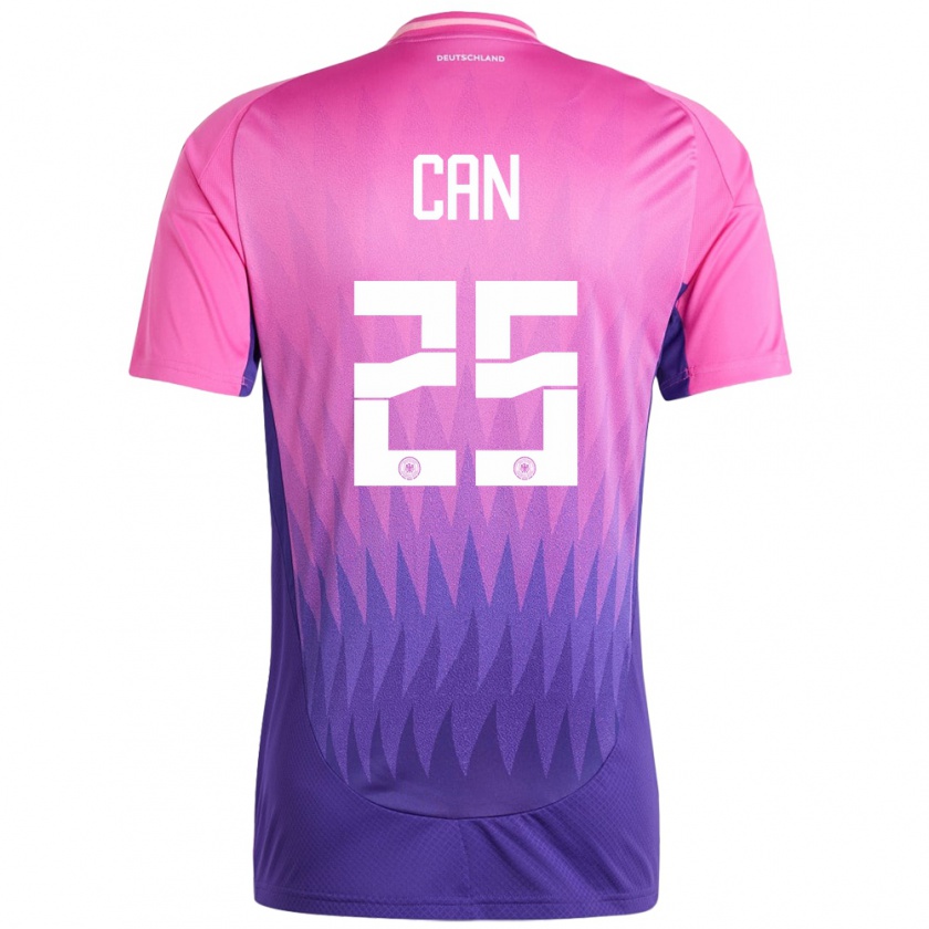 Kandiny Férfi Németország Emre Can #25 Pink Lila Idegenbeli Jersey 24-26 Mez Póló Ing