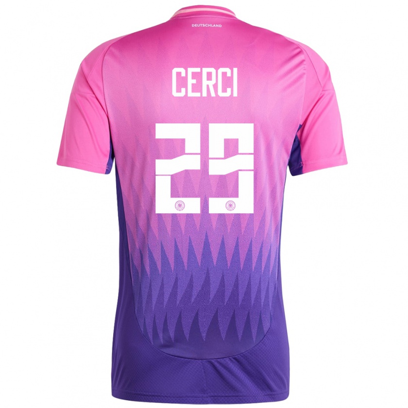 Kandiny Férfi Németország Selina Cerci #29 Pink Lila Idegenbeli Jersey 24-26 Mez Póló Ing