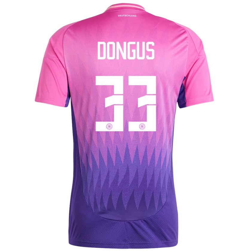 Kandiny Férfi Németország Fabienne Dongus #33 Pink Lila Idegenbeli Jersey 24-26 Mez Póló Ing