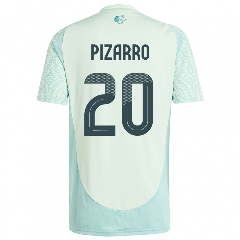 Kandiny Férfi Mexikó Rodolfo Pizarro #20 Vászonzöld Idegenbeli Jersey 24-26 Mez Póló Ing