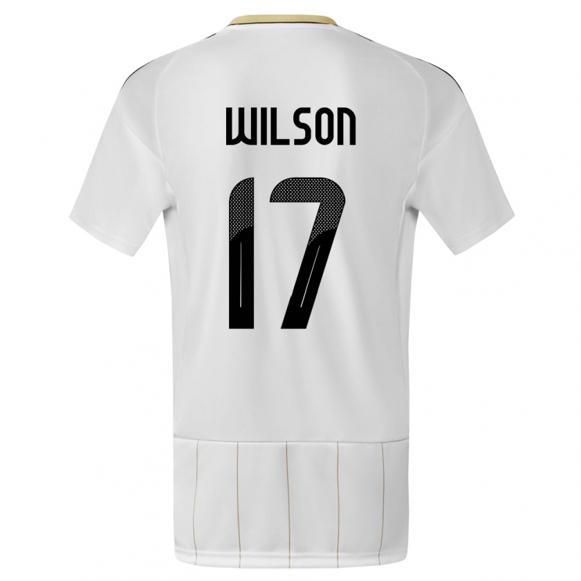 Kandiny Férfi Costa Rica Roan Wilson #17 Fehér Idegenbeli Jersey 24-26 Mez Póló Ing