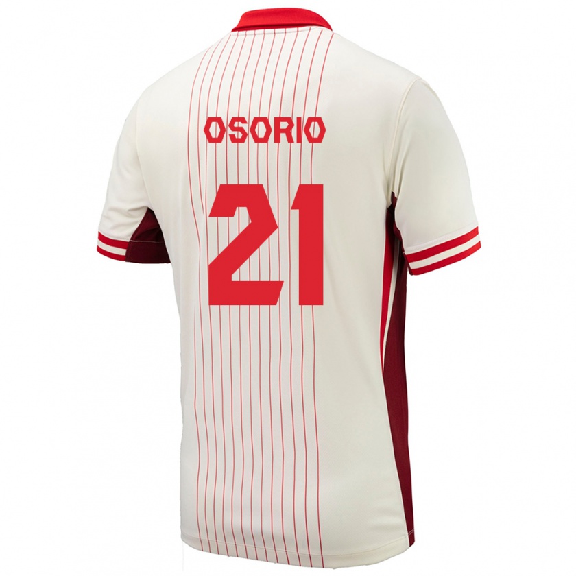 Kandiny Férfi Kanada Jonathan Osorio #21 Fehér Idegenbeli Jersey 24-26 Mez Póló Ing