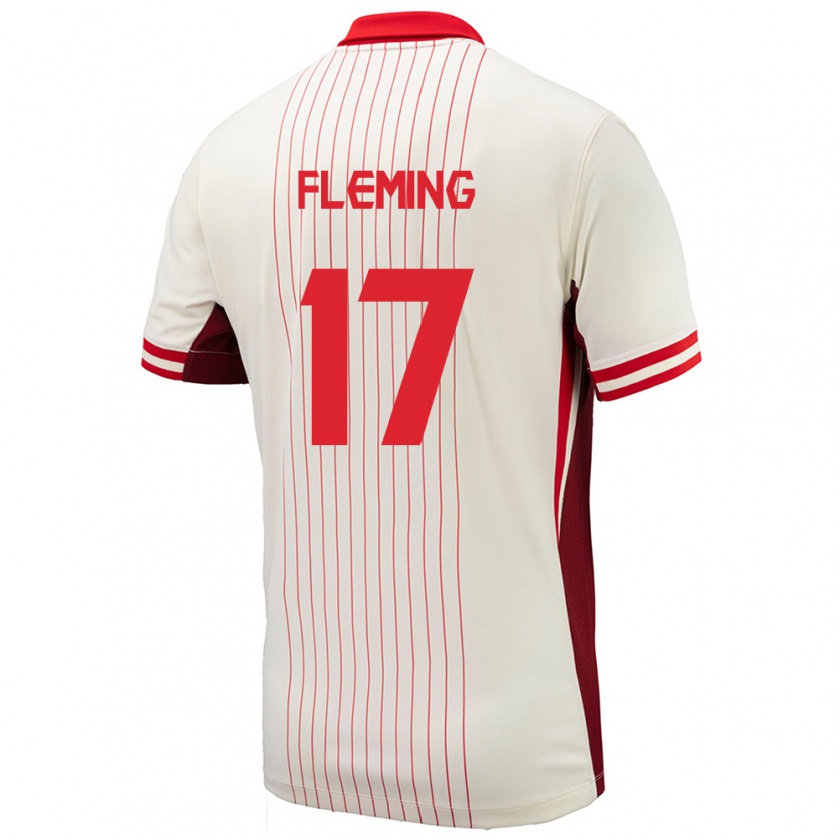 Kandiny Férfi Kanada Jessie Fleming #17 Fehér Idegenbeli Jersey 24-26 Mez Póló Ing