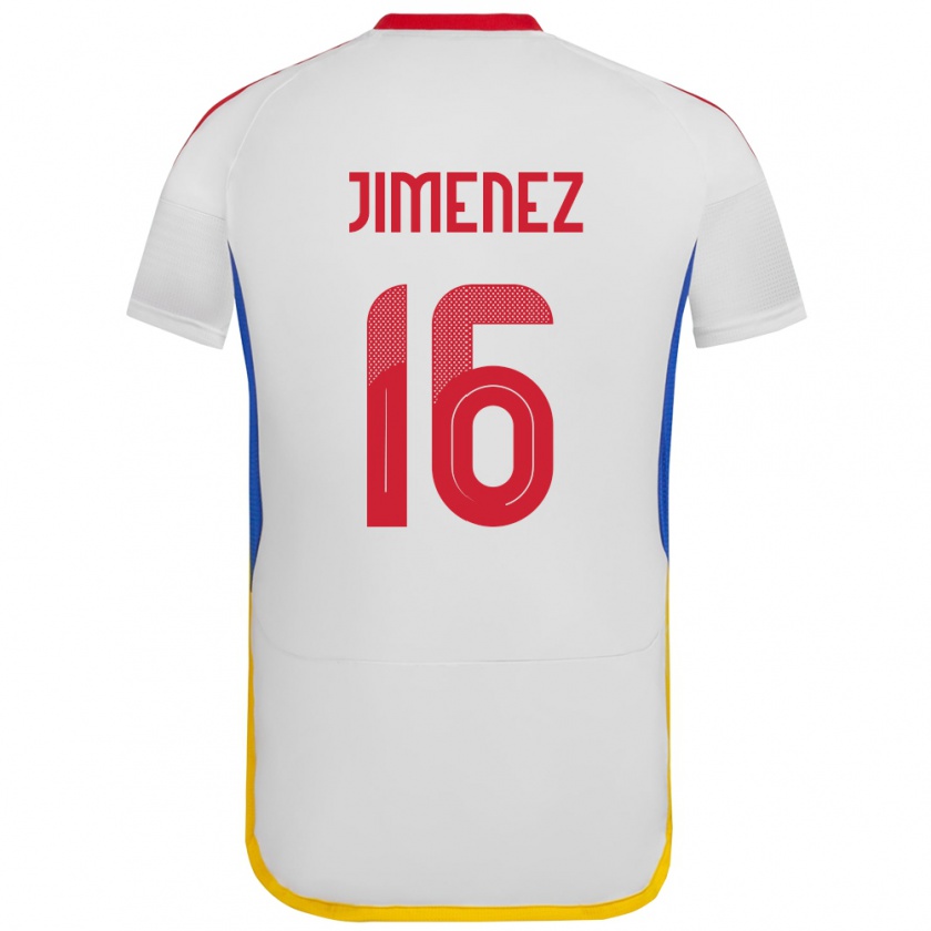 Kandiny Férfi Venezuela Néstor Jiménez #16 Fehér Idegenbeli Jersey 24-26 Mez Póló Ing