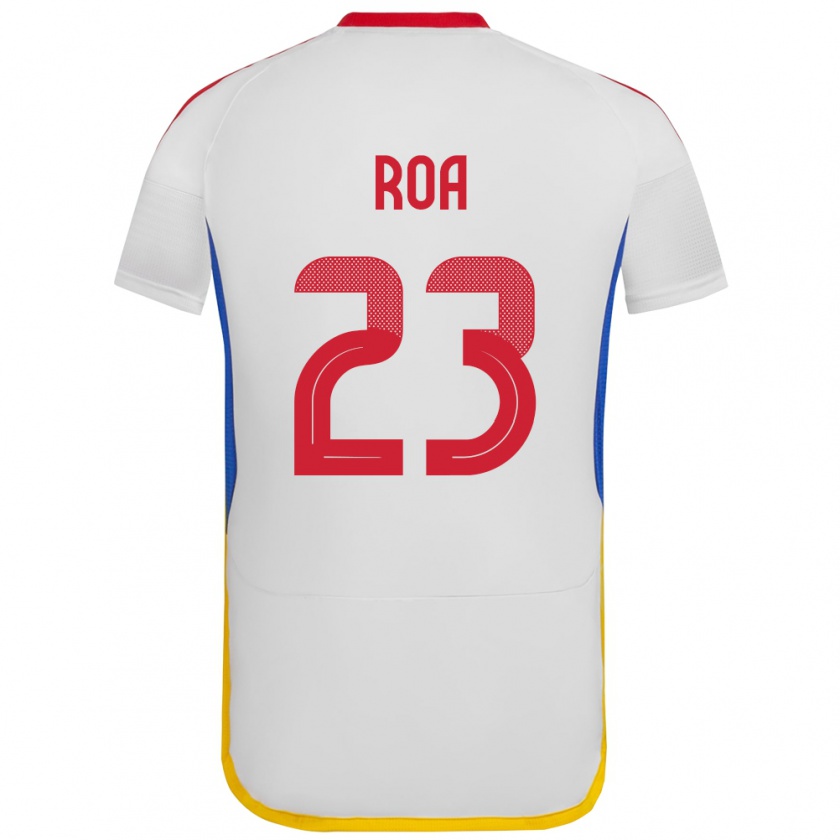 Kandiny Férfi Venezuela Keiber Roa #23 Fehér Idegenbeli Jersey 24-26 Mez Póló Ing