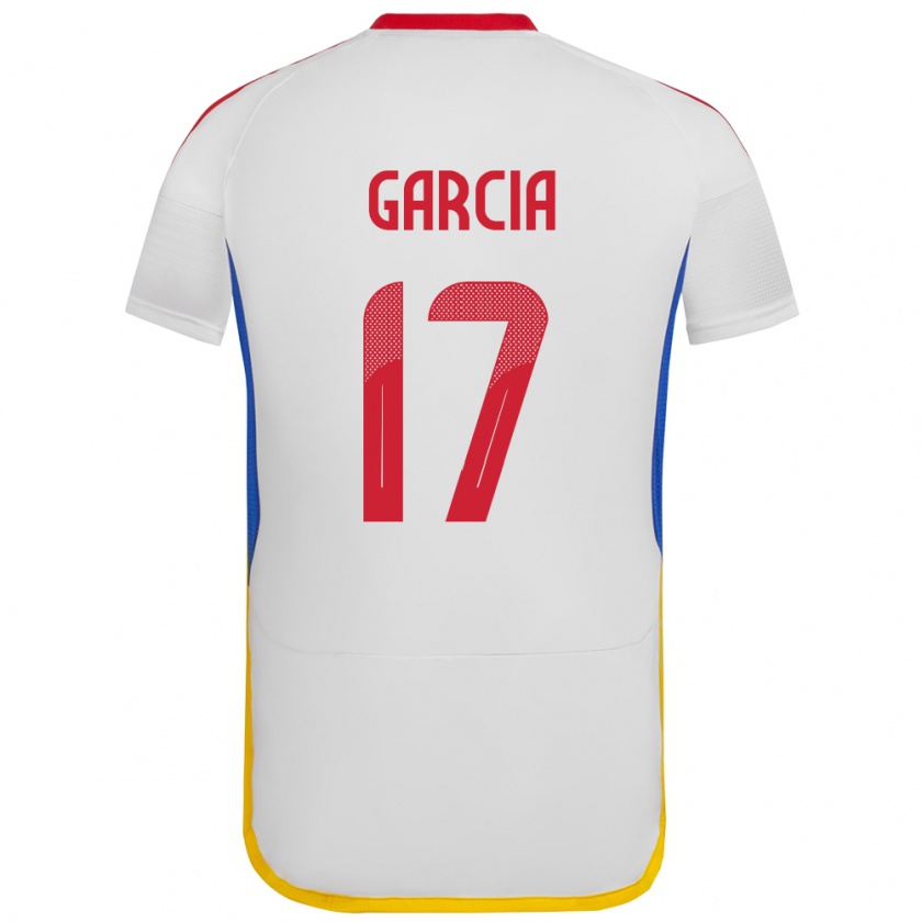 Kandiny Férfi Venezuela Gabriela García #17 Fehér Idegenbeli Jersey 24-26 Mez Póló Ing