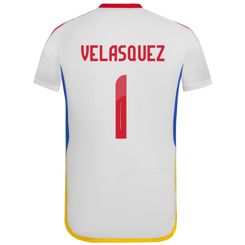 Kandiny Férfi Venezuela Yessica Velásquez #1 Fehér Idegenbeli Jersey 24-26 Mez Póló Ing