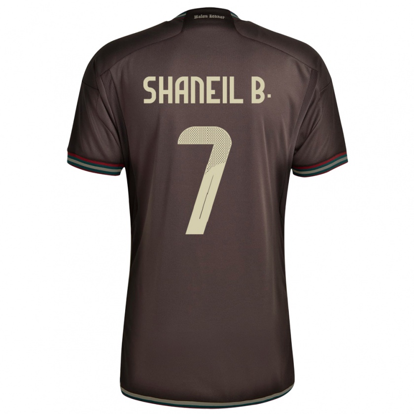 Kandiny Férfi Jamaica Shaneil Buckley #7 Éjszakai Barna Idegenbeli Jersey 24-26 Mez Póló Ing