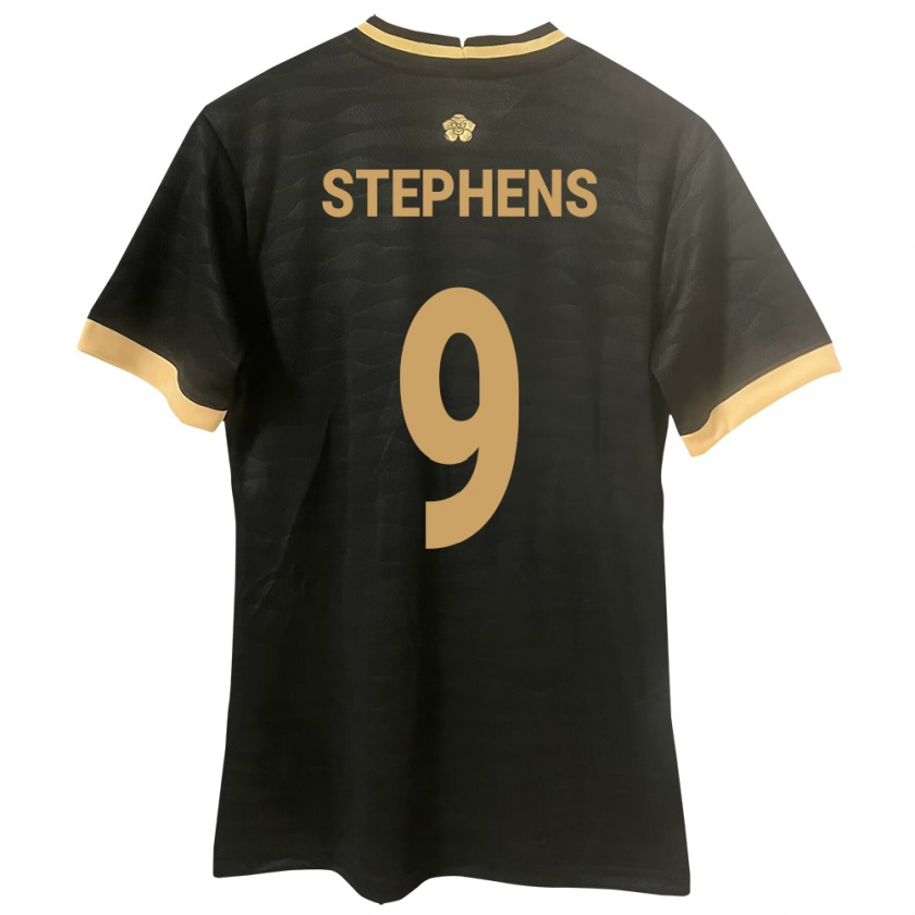 Kandiny Férfi Panama Alfredo Stephens #9 Fekete Idegenbeli Jersey 24-26 Mez Póló Ing