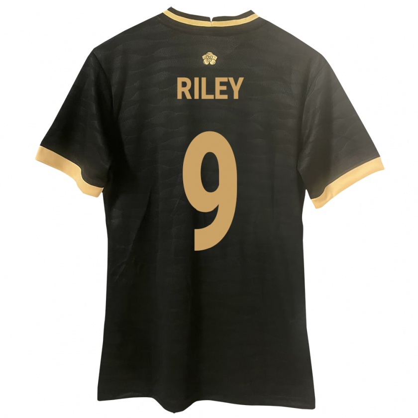 Kandiny Férfi Panama Karla Riley #9 Fekete Idegenbeli Jersey 24-26 Mez Póló Ing