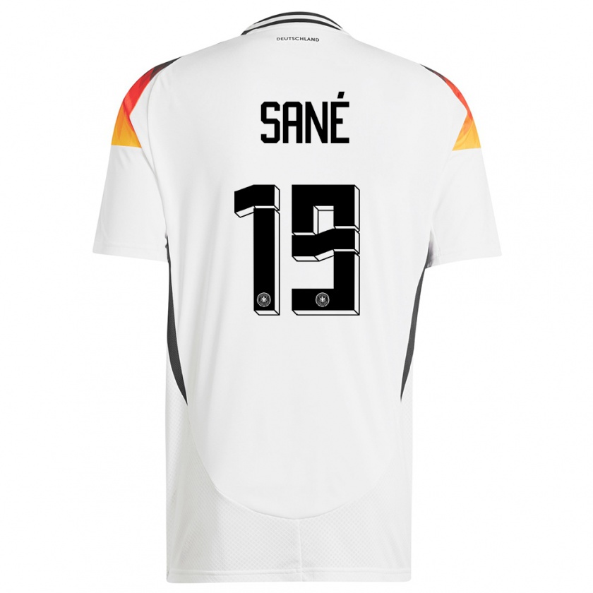 Kandiny Női Németország Leroy Sane #19 Fehér Hazai Jersey 24-26 Mez Póló Ing