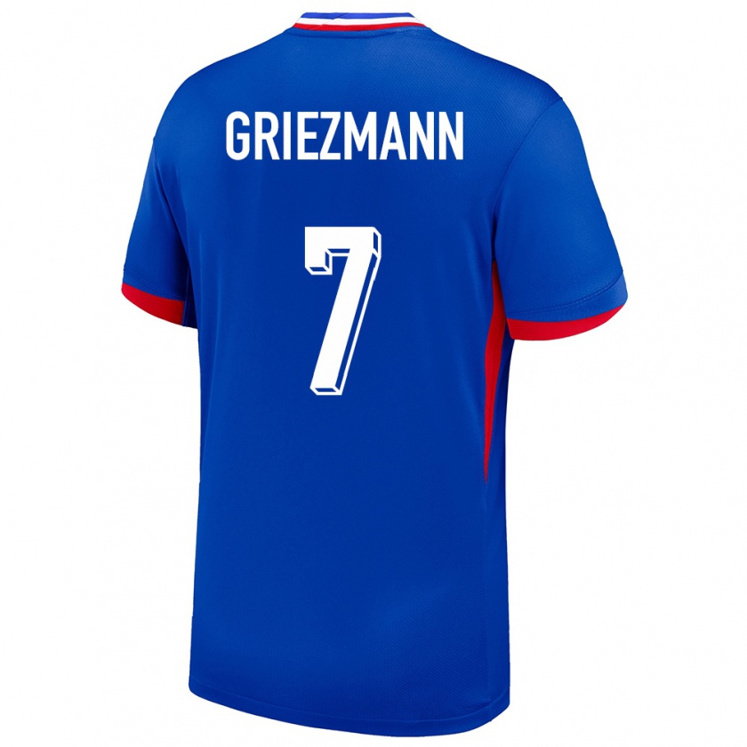 Kandiny Női Franciaország Antoine Griezmann #7 Kék Hazai Jersey 24-26 Mez Póló Ing