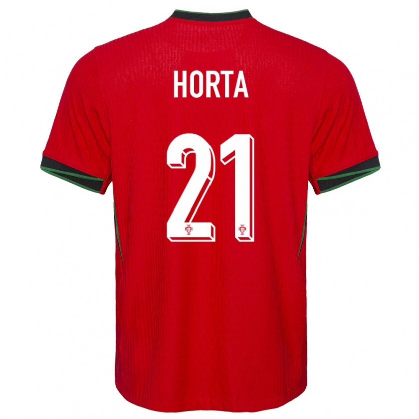 Kandiny Női Portugália Ricardo Horta #21 Piros Hazai Jersey 24-26 Mez Póló Ing