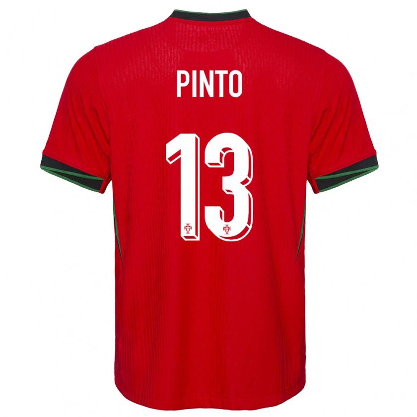 Kandiny Női Portugália Fatima Pinto #13 Piros Hazai Jersey 24-26 Mez Póló Ing