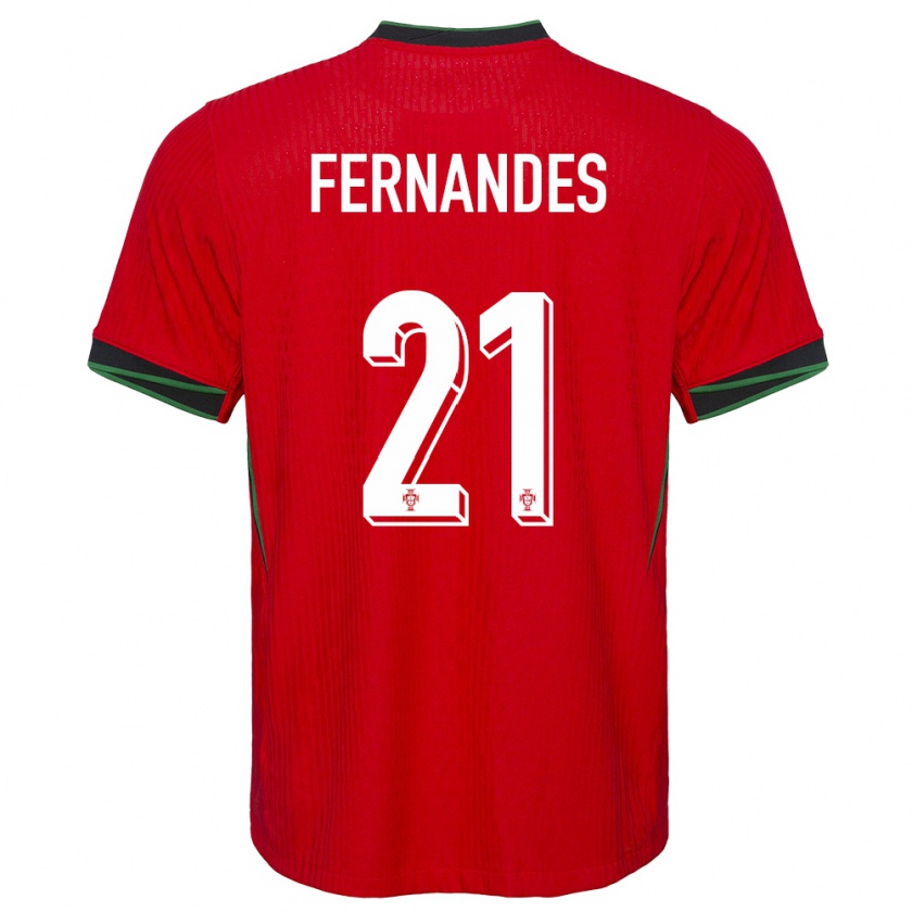 Kandiny Női Portugália Mateus Fernandes #21 Piros Hazai Jersey 24-26 Mez Póló Ing