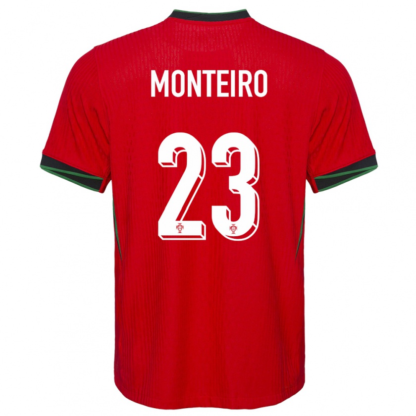 Kandiny Női Portugália David Monteiro #23 Piros Hazai Jersey 24-26 Mez Póló Ing