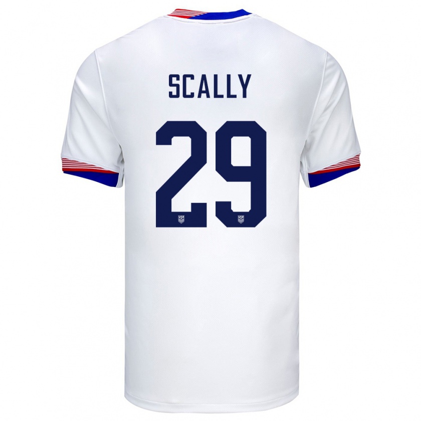 Kandiny Női Egyesült Államok Joseph Scally #29 Fehér Hazai Jersey 24-26 Mez Póló Ing