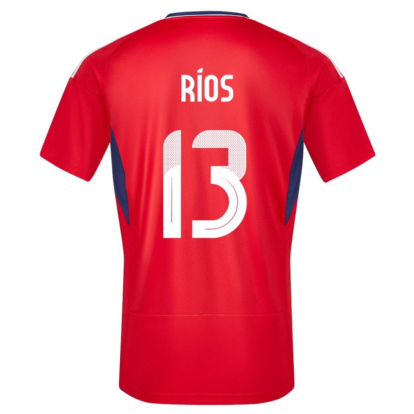 Kandiny Női Costa Rica Keral Rios #13 Piros Hazai Jersey 24-26 Mez Póló Ing