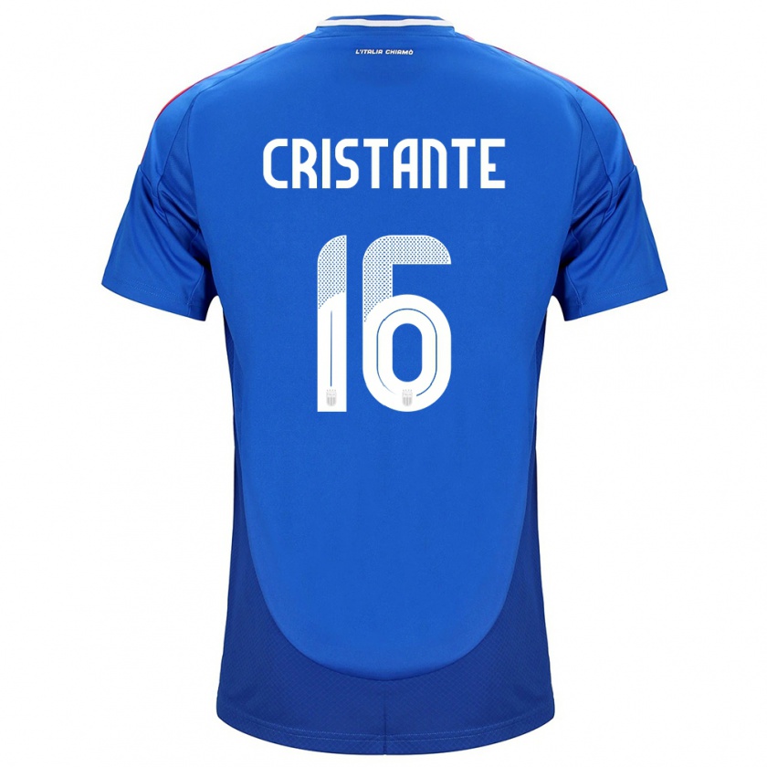 Kandiny Női Olaszország Bryan Cristante #16 Kék Hazai Jersey 24-26 Mez Póló Ing