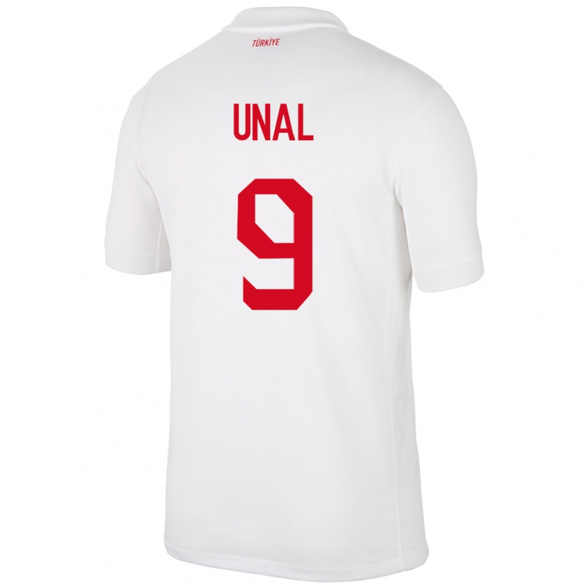 Kandiny Női Törökország Enes Ünal #9 Fehér Hazai Jersey 24-26 Mez Póló Ing