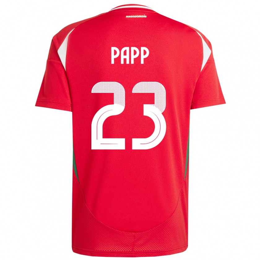 Kandiny Női Magyarország Luca Papp #23 Piros Hazai Jersey 24-26 Mez Póló Ing