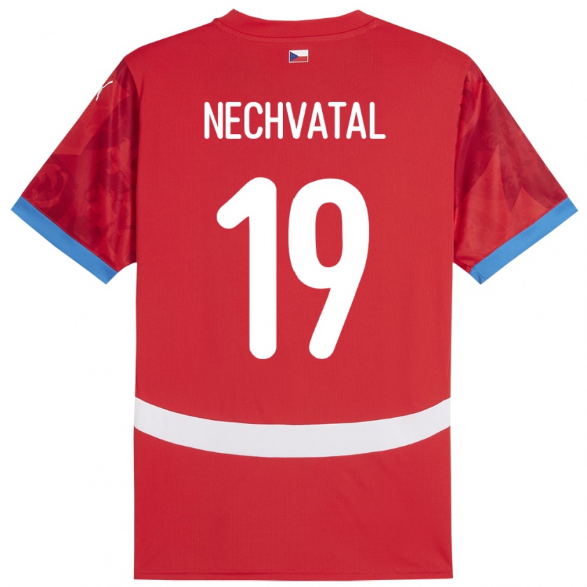 Kandiny Női Csehország Matyas Nechvatal #19 Piros Hazai Jersey 24-26 Mez Póló Ing