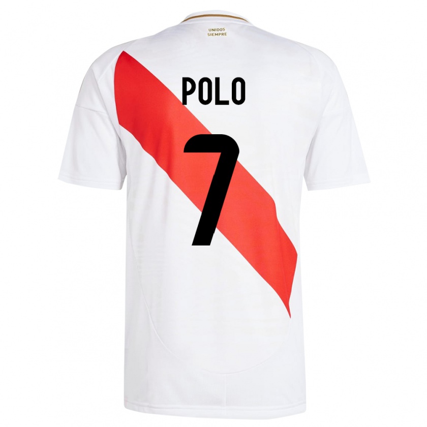 Kandiny Női Peru Andy Polo #7 Fehér Hazai Jersey 24-26 Mez Póló Ing