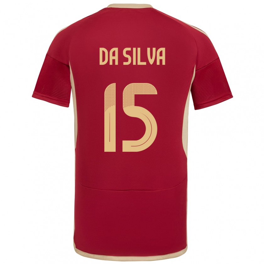 Kandiny Női Venezuela Cesar Da Silva #15 Burgundia Hazai Jersey 24-26 Mez Póló Ing