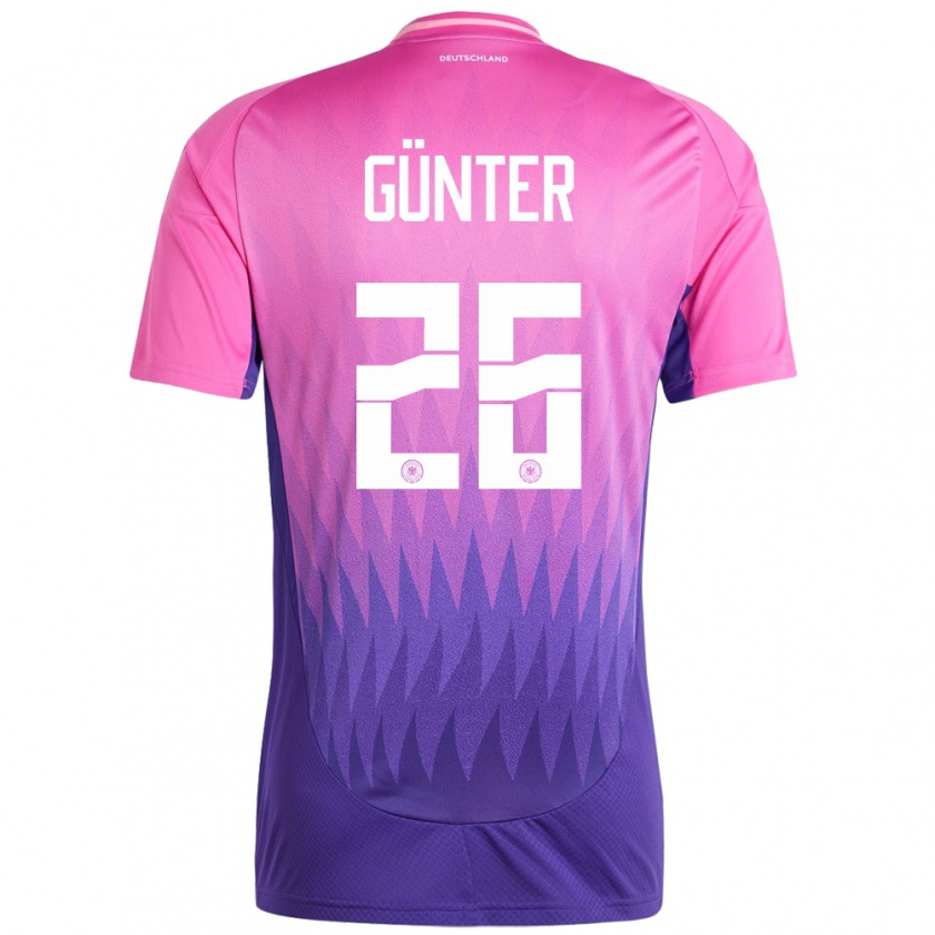 Kandiny Női Németország Christian Günter #26 Pink Lila Idegenbeli Jersey 24-26 Mez Póló Ing