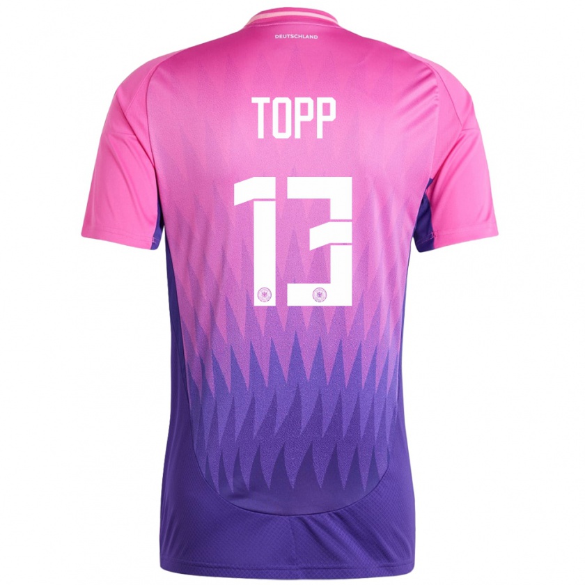 Kandiny Női Németország Keke Topp #13 Pink Lila Idegenbeli Jersey 24-26 Mez Póló Ing