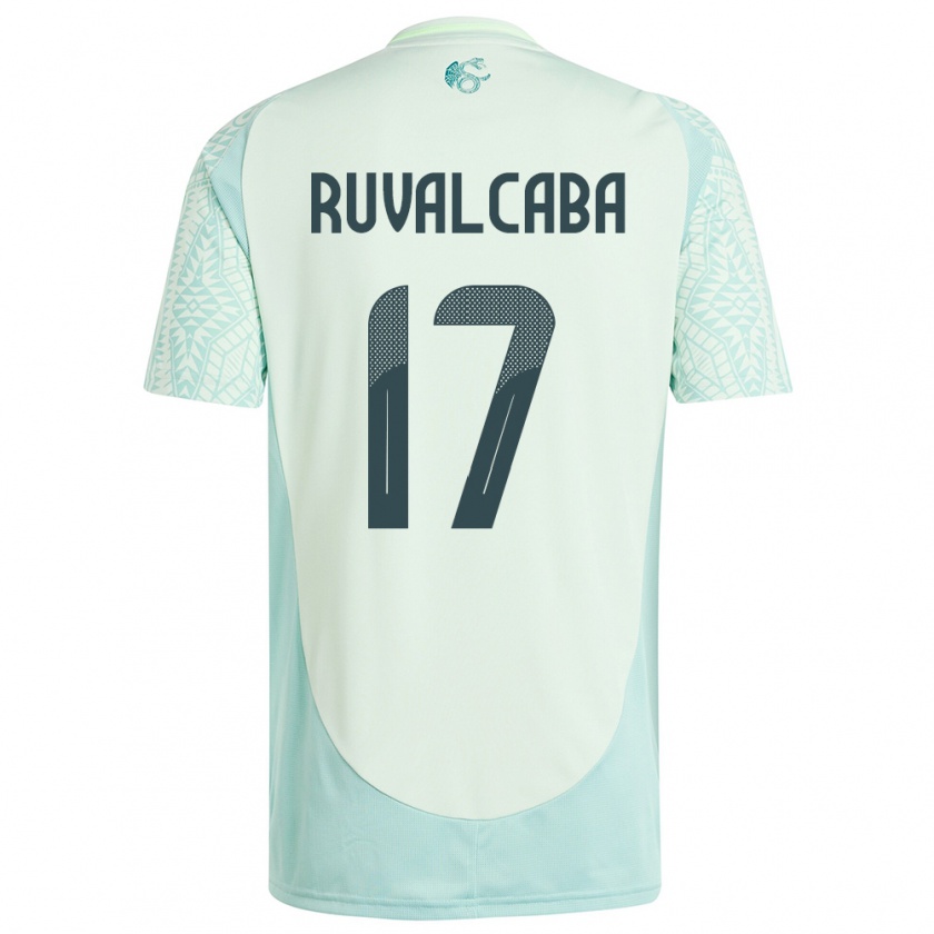 Kandiny Női Mexikó Jorge Ruvalcaba #17 Vászonzöld Idegenbeli Jersey 24-26 Mez Póló Ing