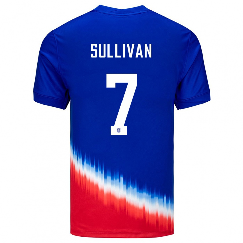 Kandiny Női Egyesült Államok Quinn Sullivan #7 Kék Idegenbeli Jersey 24-26 Mez Póló Ing