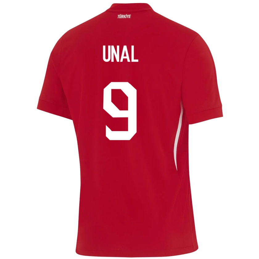 Kandiny Női Törökország Enes Ünal #9 Piros Idegenbeli Jersey 24-26 Mez Póló Ing