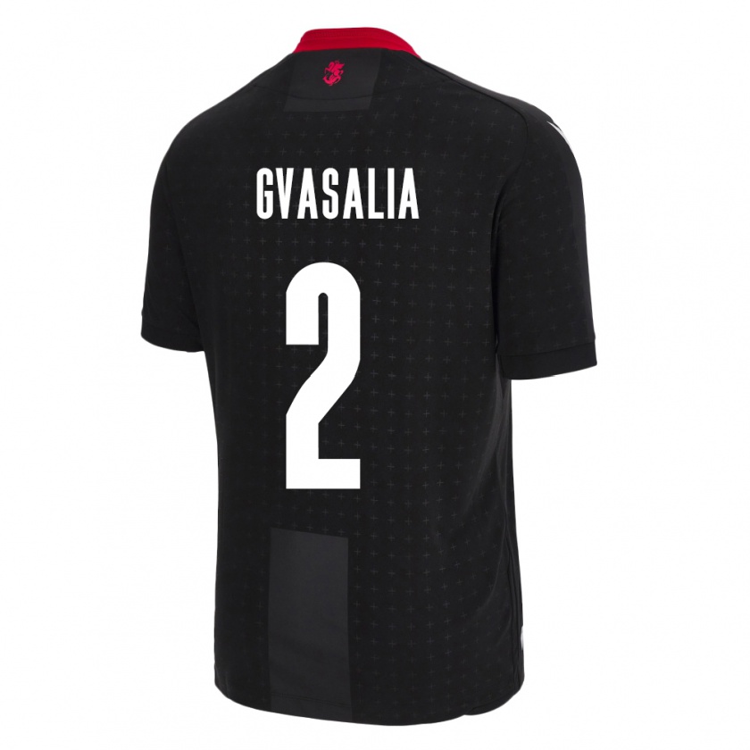 Kandiny Női Grúzia Giorgi Gvasalia #2 Fekete Idegenbeli Jersey 24-26 Mez Póló Ing