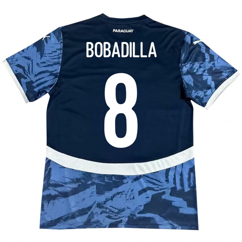 Kandiny Női Paraguay Damián Bobadilla #8 Kék Idegenbeli Jersey 24-26 Mez Póló Ing