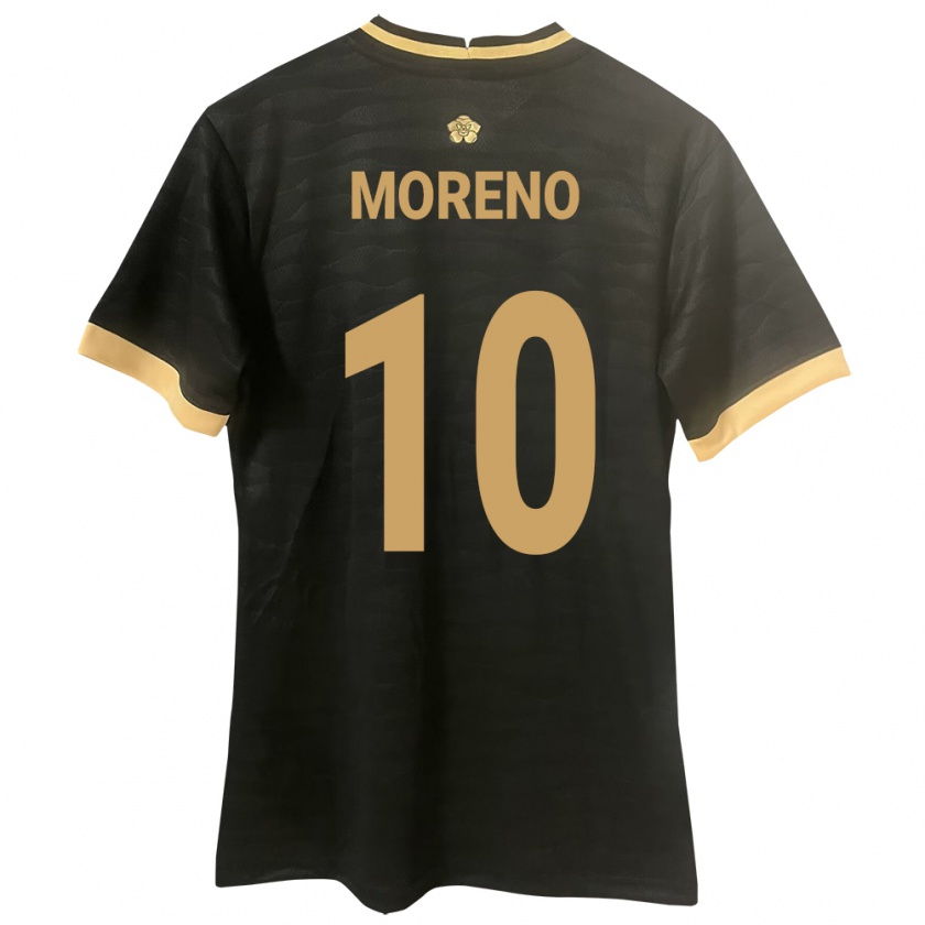 Kandiny Női Panama Éric Moreno #10 Fekete Idegenbeli Jersey 24-26 Mez Póló Ing