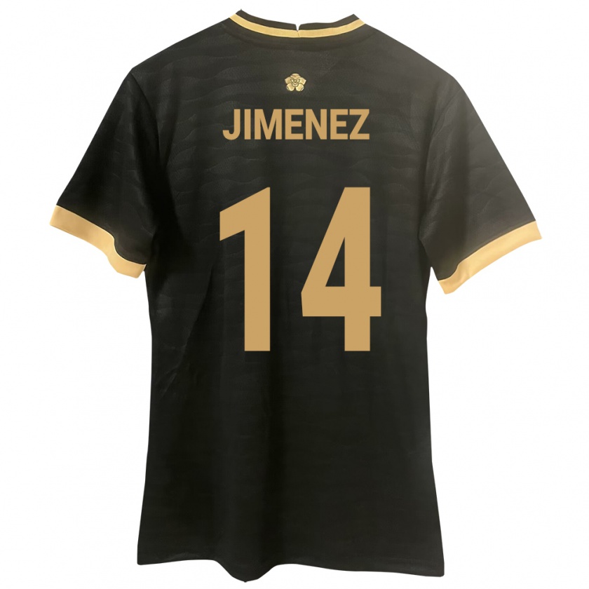 Kandiny Női Panama Juan Jiménez #14 Fekete Idegenbeli Jersey 24-26 Mez Póló Ing