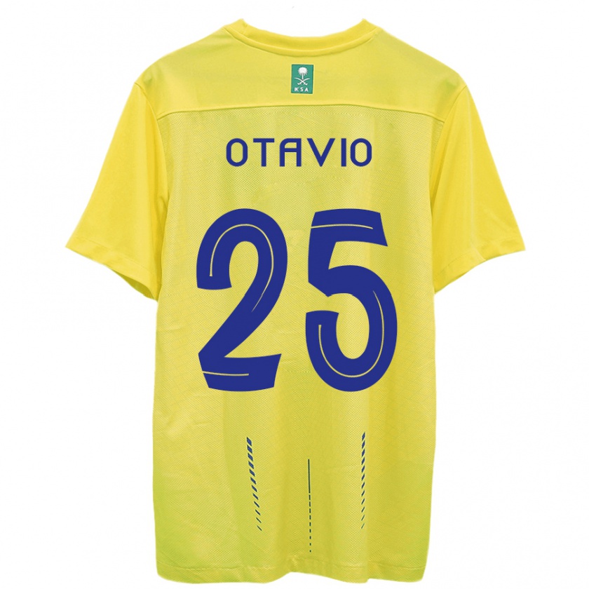 Kandiny Gyermek Otávio #25 Sárga Hazai Jersey 2023/24 Mez Póló Ing