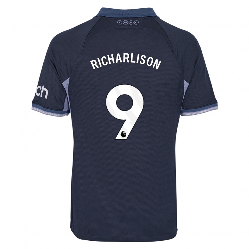 Kandiny Gyermek Richarlison #9 Sötétkék Idegenbeli Jersey 2023/24 Mez Póló Ing