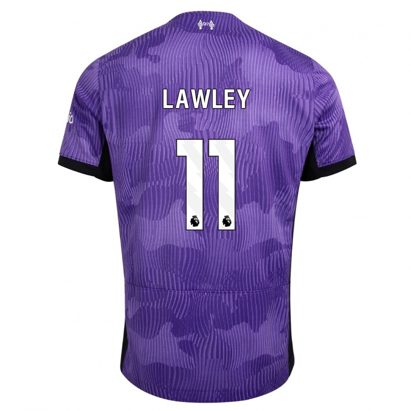 Kandiny Gyermek Melissa Lawley #11 Lila Harmadik Számú Jersey 2023/24 Mez Póló Ing