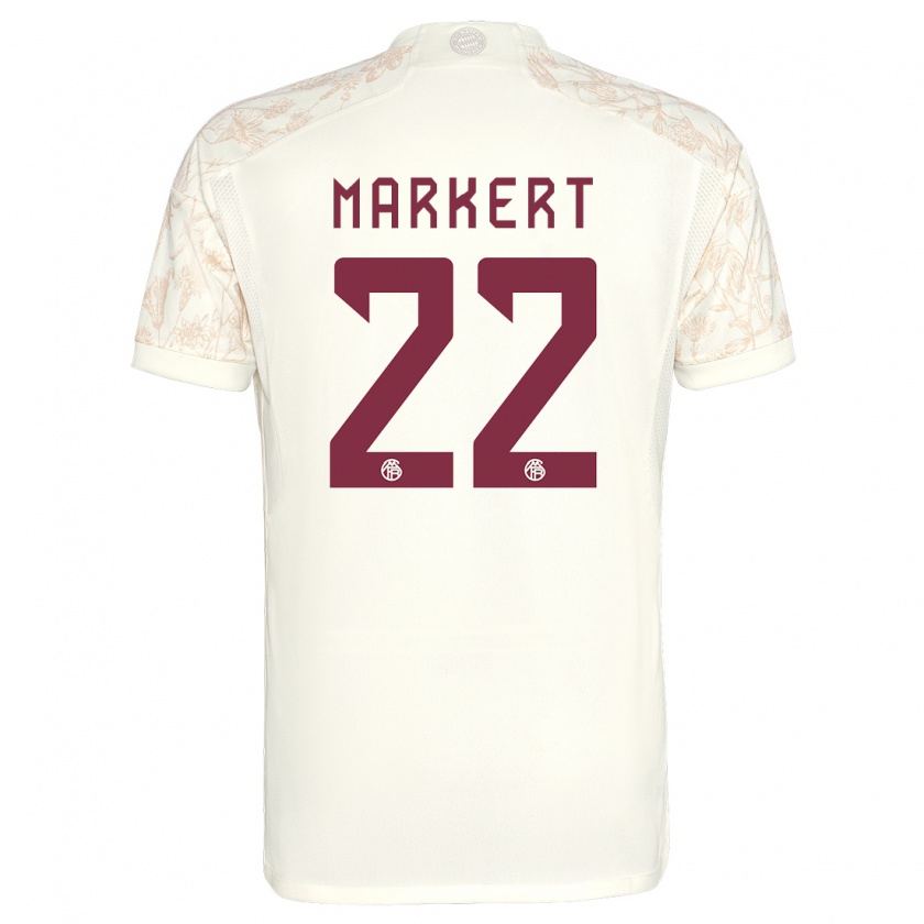 Kandiny Gyermek Leon Markert #22 Törtfehér Harmadik Számú Jersey 2023/24 Mez Póló Ing