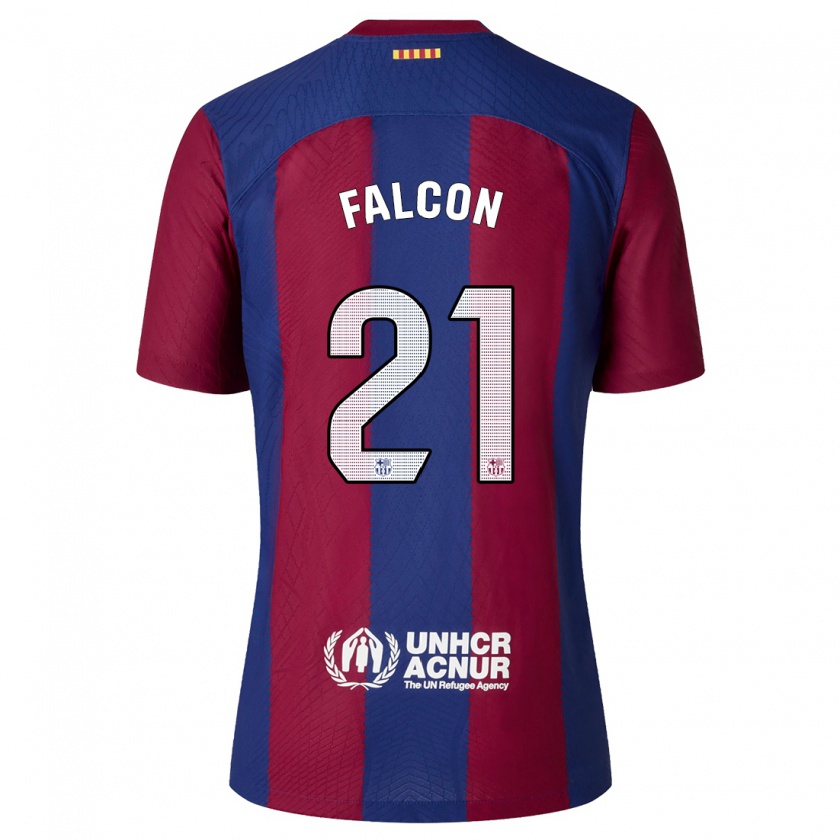 Kandiny Férfi Andrea Falcon #21 Piros Kék Hazai Jersey 2023/24 Mez Póló Ing